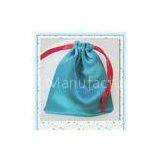 Polyester Satin Drawstring Pouch , Small Cloth Bags With Drawstring For Gifts thumbnail-1