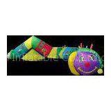 Customized Waterproof 0.55mm PVC Train Inflatable Sports Tunnel YHTL-008 in 18*3*3m thumbnail-1