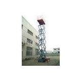 Portable motorized aerial mobile scissor lift platform, 14 meters height