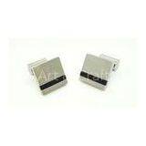 304# Square Hand Burnishing Stainless Steel Superman Cufflinks For Men thumbnail-1