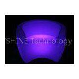 Purple LED Bar Stools Illuminated Chairs With On / Off Switch 97CM90CM72CM