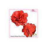 10cm Red Fabric Flower Elastic Ribbon Bows For Wine Bottle Fashionable Design thumbnail-1