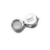 10X Magnification Triplet Jewelry loupe with chromium plating outer casing