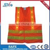 More colors safety LED reflective vest black