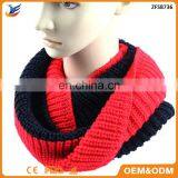 2018Wholesale Many Tow-tone Two Color Colorful Infinity Knit Loop Scarf