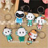 Cartoon Character 2D/3D Soft Pvc Plastic Keychain,rubber Keyring With Embossed Custom Logo thumbnail-4