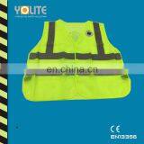 Reflective Safety Lime Vest For Security Department