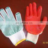 high quality kid's white cotton lycra gloves