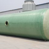 Round Fiberglass Tanks Water Sewage Treatment