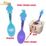 BPA free heat sensitive color change plastic baby spoon