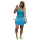 LAITE D2010 Hot Sales Women Fashion Casual Dresses Ladies Latest Fashion Bodycon Knit Dresses Women Summer Dresses thumbnail-5