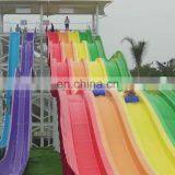 Big Water Park Rainbow Slide Fiberglass Water Slide Tube