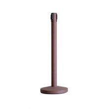 LG-B9 Brown Control Crowd Queue Barrier Belt Stanchions Pole