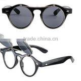 Cheap Promotional Steam Punk Logo Print Renovate Double Lens Sunglasses thumbnail-2