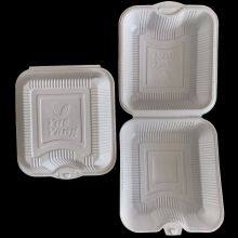 Hinged Lid Clamshell to go Disposable Food Container Lunch Box 1880ml for Burger thumbnail-3