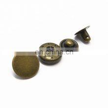 Custom 15mm Round Metal Press Stud Fasteners Buttons thumbnail-2