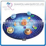 Mini Qute Solar System Building Blocks 3d Paper Puzzle Diy Model Cardboard Jigsaw Puzzle Game Educational Toy NO.B468-10