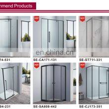 Sale Cheap Classic Design Bathroom Complete Sliding Door Frameless Tempered Glass Shower Enclosure thumbnail-4