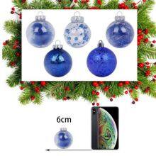 Wholesale Custom Design Handmade Decorative Christmas Tree Ornament Hanging Glass Ball 8 10 mm thumbnail-2