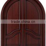 Arched fancy wood villa wood door