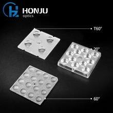 Hongzhu 50X50mm Outdoor Light Lens 5050 PC 12 In 1 Led Outdoor Lighting Street Light Lens thumbnail-3