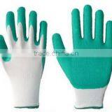 Working Gloves in Pine Green & White Color thumbnail-1