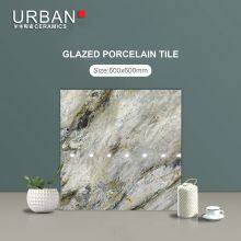 Luxury Hotel Golded 600X600mm Ceramic Non Slip Glazed Rustic Porcelain Floor Wall Tile thumbnail-3