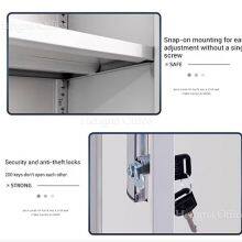 Solução de armazenamento moderna, segura e econômica em espaço: Armário de arquivo de metal com porta – Perfeito para uso em escritório e em casa thumbnail-5