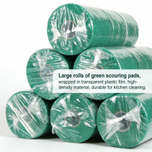 Schwere Stahlwollegrünes Scheuerrollenpad aus Fabrikbelieferung thumbnail-3