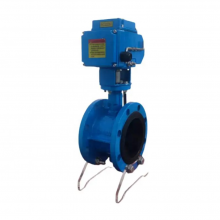 DN800 Pn16 Worm Gear/Electric Actuator Ductile Iron EPDM NBR Seat Flange Type Butterfly Valve thumbnail-4