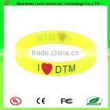 Advertising Monochore Logo Printed Hand Bracelet Silicone Wristband thumbnail-3