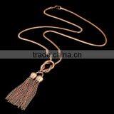 Vintage Tassel Necklace Chain Gold Necklace Designs in 10 Grams thumbnail-3