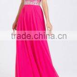 Luxurious Beaded Tops for Evening Setin Party Ladies Long Tops With Zipper Behind Dresses Sexy Off-shoulder Wear Party Gown thumbnail-1