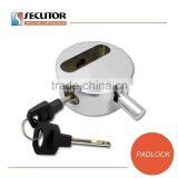 High Security Hardened Solid Round Steel Padlock thumbnail-3