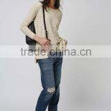 2016 Women Fine Knit Stitch Panel Jumper HSS3034 thumbnail-3