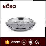 Round Plate ,stainless Steel Serving Tray for Snacks and Desserts thumbnail-5
