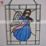 P-1 Stained Glass Angel Panel Tiffany Plane Glass Wholesale Tiffany Panel Art Lamps