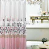 100% Polyester Green Bubbles Printed Shower Curtain for Hotel, Family, Waterproof Bath Curtain thumbnail-5