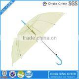 Ladies Walking Length PVC Dome Shaped Transparent Umbrella