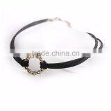 Vintage Punk Short Black Lace Velvet Choker Necklace for Women thumbnail-6