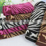 Factory Sale Directly Supply Supermarket Quality Black and White Animal Print Bathroom Zebra Towel thumbnail-1