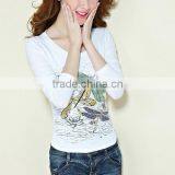 The New T-shirt With Long Sleeves in the Spring and Autumn Render Unlined Upper Garment of Long Sleeve t Shirt Women thumbnail-5