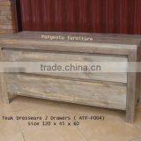 Recycled Teak Dressware w/ 2 Dressware