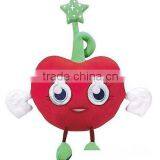 New Style Red Apple Shape Cartoon Cushion Soft Plush Toy thumbnail-1
