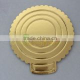 Gold and round Hard cake board for wholesale
