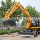 Cheap Wheel Excavator 12ton Made in China thumbnail-1