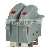 CNGAD 10A 6pin Gray 2-button Boat Switch (mini Rocker Switch,boat Switch)(RK2-23 )