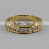 Fashion Rose 24K Gold Jewelry Ring,Micro Pave Setting Ring thumbnail-2