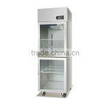 380 L Stainless Steel Glass Door Refrigerator