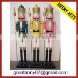 Best Selling Wood Crafts Wholesale 6ft Outdoor Wooden Carving Nutcracker Figure thumbnail-1